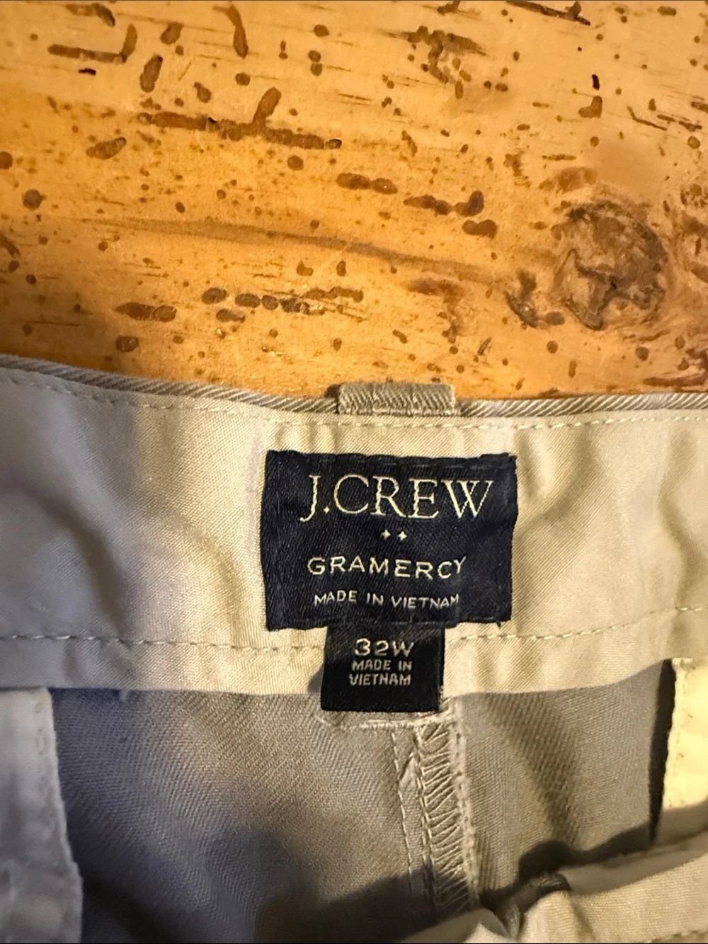 J. Crew Men's Light Gray Flat Front Chino Shorts